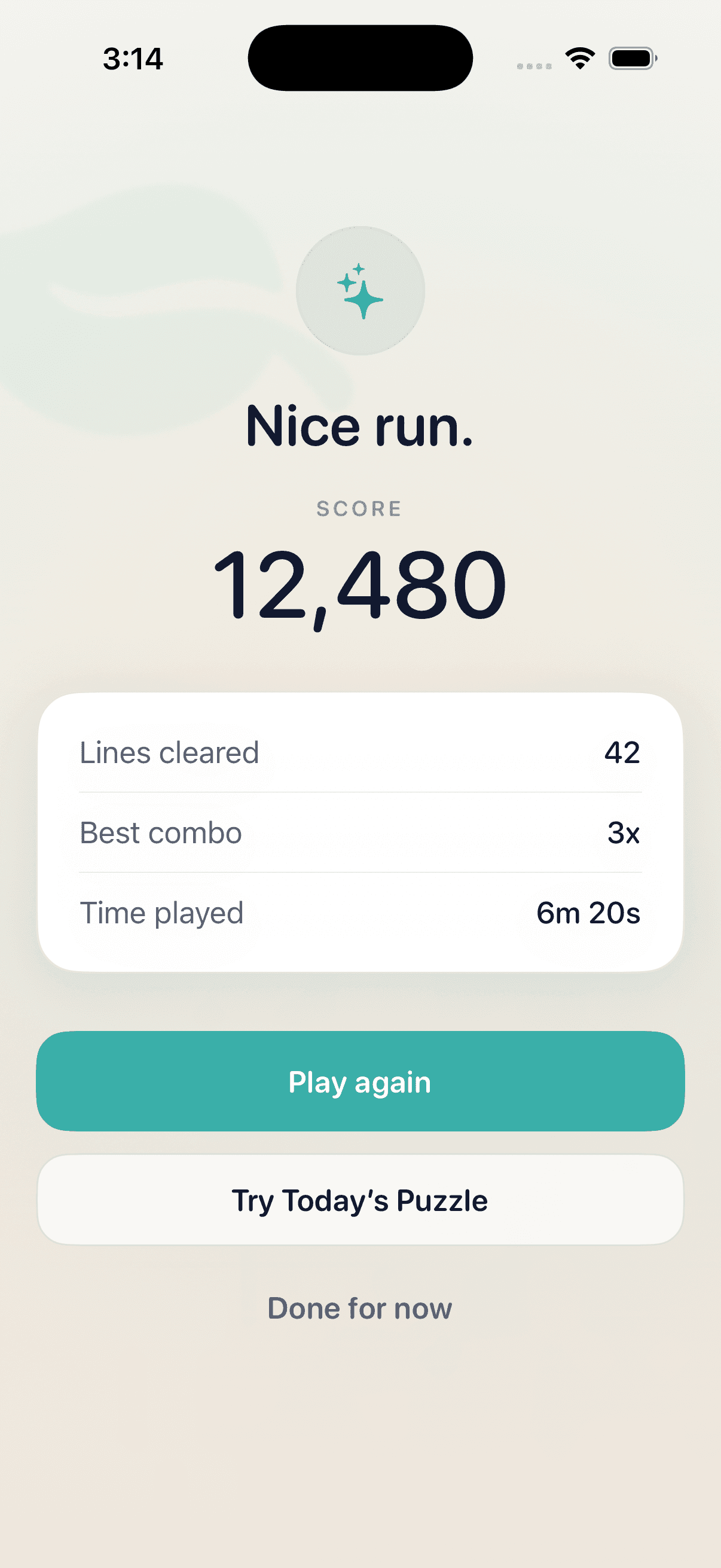 Gentle, encouraging results