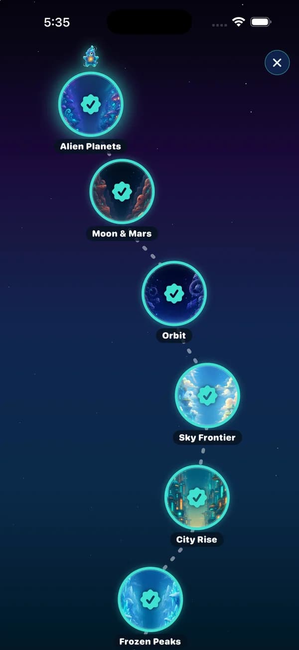 13 worlds — trench to stars