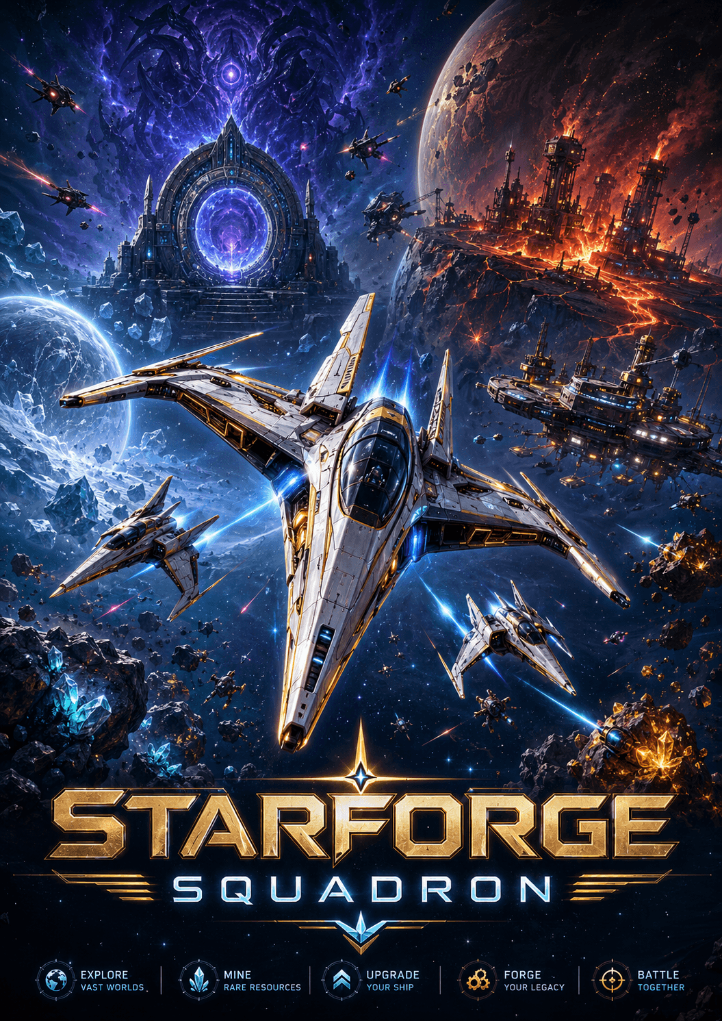 Starforge Squadron key art poster